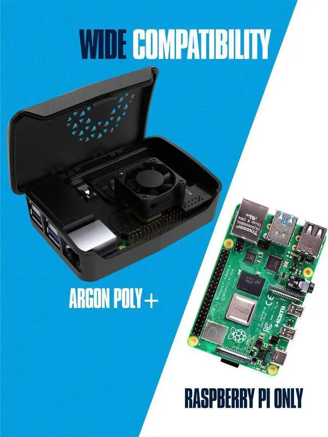 Alt view image 6 of 7 - Argon Mini Fan HAT with Built-in Heatsink | ON-Off Switch for The Heatsink Fan | Fully Controllable PWM HAT | 2 Pieces of Fan per Pack