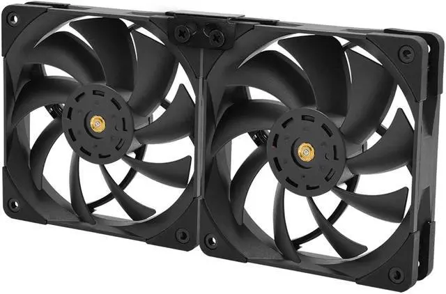 Alt view image 4 of 4 - RIIEYOCA Fan Bracket Dual Fan Computer Radiator Holder for Video Card Cooling DIY Support 80MM/90MM/120MM/140MM (4 Pcs)