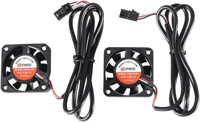 Main image of FYSETC Prusai3 MK3S+ Hotend Part Upgraded Dual-Ball Cool Blower Fan 4010 40x40x10mm DC 5V 0.2A Hot End Cooler Radiator for 3D Printer PrusaMK3 MK3S DIY Accessories -Pack of 2