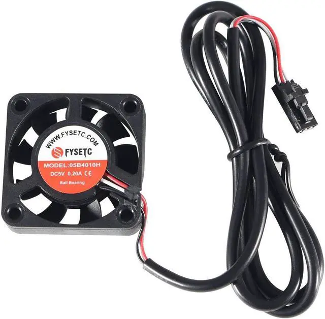 Alt view image 6 of 7 - FYSETC Prusai3 MK3S+ Hotend Part Upgraded Dual-Ball Cool Blower Fan 4010 40x40x10mm DC 5V 0.2A Hot End Cooler Radiator for 3D Printer PrusaMK3 MK3S DIY Accessories -Pack of 2