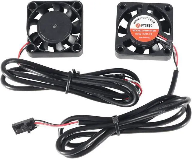 Alt view image 7 of 7 - FYSETC Prusai3 MK3S+ Hotend Part Upgraded Dual-Ball Cool Blower Fan 4010 40x40x10mm DC 5V 0.2A Hot End Cooler Radiator for 3D Printer PrusaMK3 MK3S DIY Accessories -Pack of 2