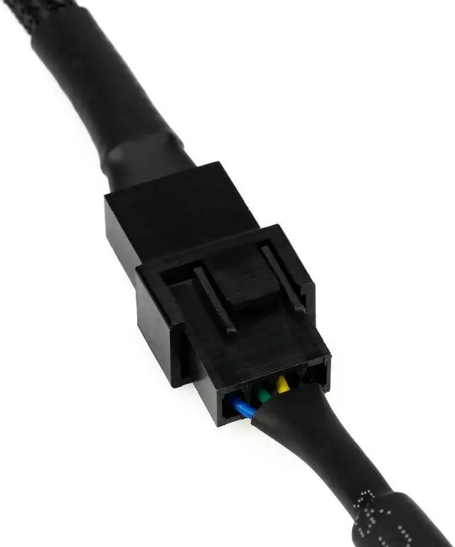 Alt view image 5 of 5 - CRJ Latching 4-Pin Female PWM PC Fan Adapter Cable for Dell Motherboards