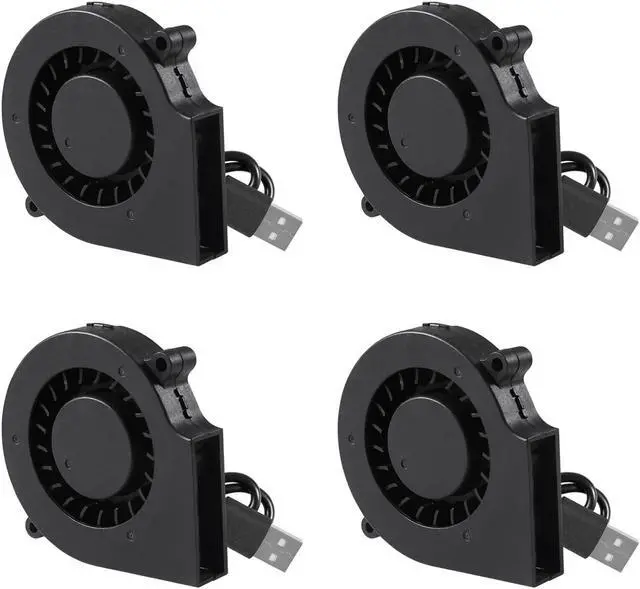 Main image of 4PCS 75mm 5V USB Fan 75mm x 15mm Fan 5V USB DC Brushless Cooling Blower Fan for 3D Printer PC CPU Computer Case Fan Cooler