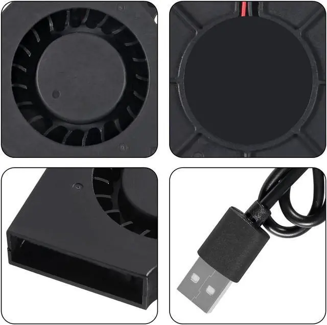 Alt view image 3 of 7 - 4PCS 75mm 5V USB Fan 75mm x 15mm Fan 5V USB DC Brushless Cooling Blower Fan for 3D Printer PC CPU Computer Case Fan Cooler