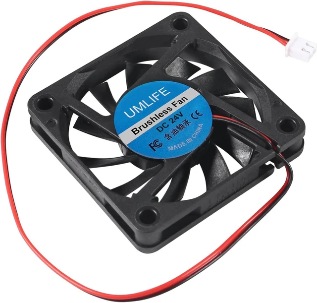 Alt view image 2 of 6 - 4-Pack 24V 60mm Fan 60x60x10mm Dc Brushless Computer Case Fan 2Pin