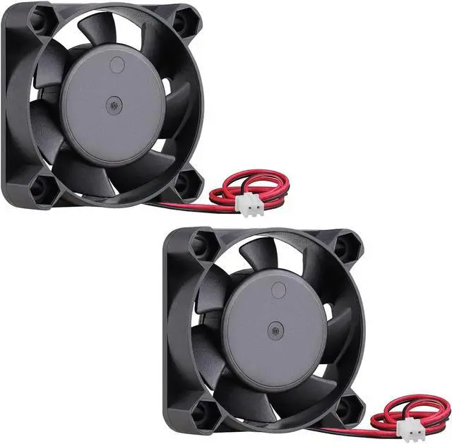 Main image of GDSTIME 2Pcs 40mm Fan 24V, Dual Ball Bearing 40x40x10mm Brushless DC Cooling Fan 2 Pin