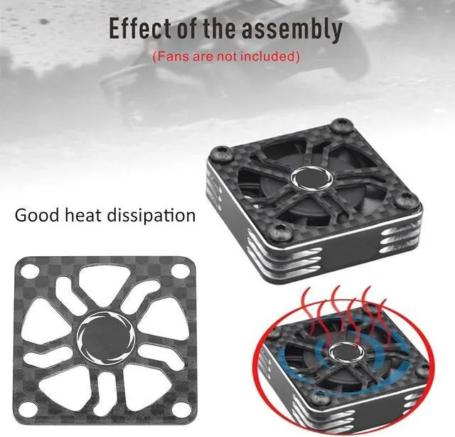 Alt view image 4 of 7 - Cooling Fan Cover, Durable RC Cooling Fan Cover Safety Protection Heat Dissipation with Cover for RC Motor User for RC Motor/electrically Regulated Fan Cover(30mm)