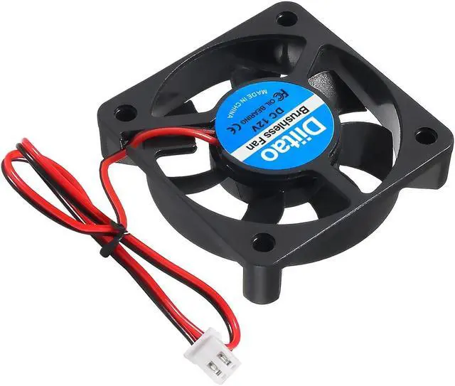 Alt view image 6 of 7 - 4PCS 5010 Cooling Fan,DC 5V 0.08A Silent Quiet DC Brushless Cooling Fan 50x50x10mm 3D Printer Cooling Fans with 2Pin Wire Oil Bearing Fan Computer Fan CPU Cooler 7 Blades (DC 12V)