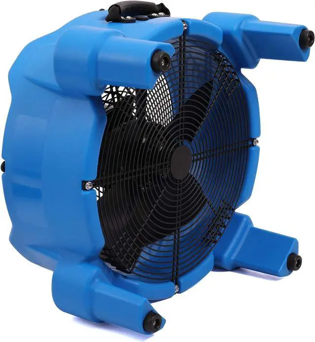 Alt view image 6 of 6 - AM30DF 1/4 HP 3000 CFM Axial Air Mover Blower Fan - Powerful Down Draft Fan for Drying, Cooling, and Ventilation