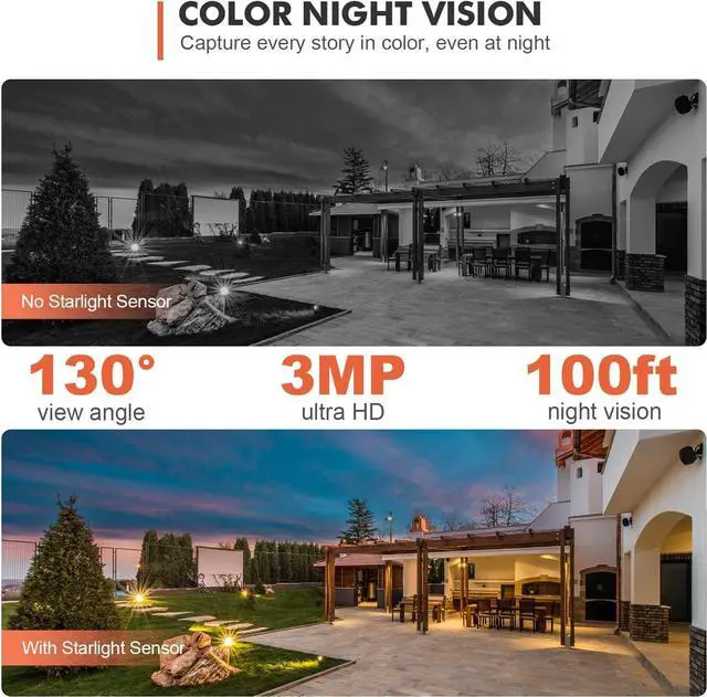 Alt view image 6 of 7 - Gadpiparty Dzees 360° PTZ Security Cameras Wireless Outdoor WiFi, 2K Powered Home Security Camera Indoor, Spotlight & Siren, Color Night Vision, 2-Way Talk, AI Motion Detection, IP66, Cloud Stroage