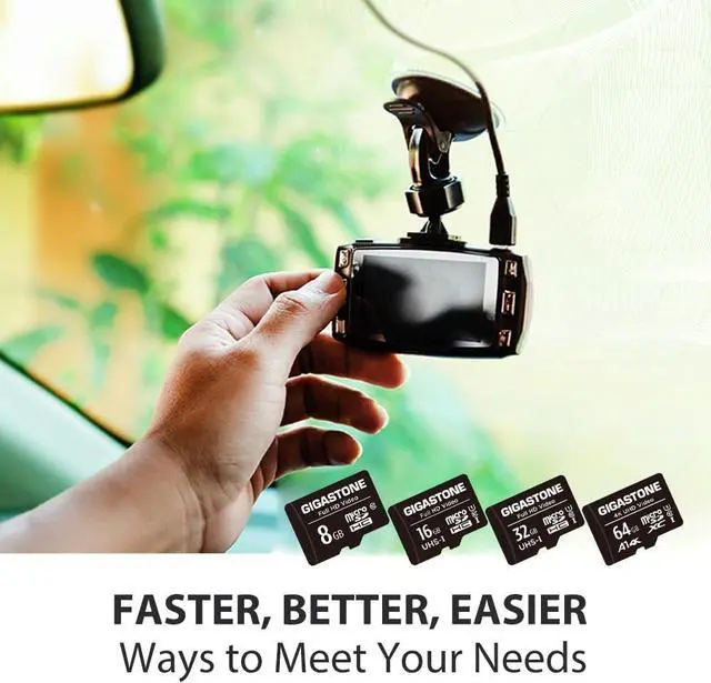 Alt view image 5 of 6 - Gigastone 64GB 2-Pack Micro SD Card, 4K UHD Video, Surveillance Security Cam Action Camera Drone Professional, 90MB/s Micro SDXC UHS-I U3 Class 10