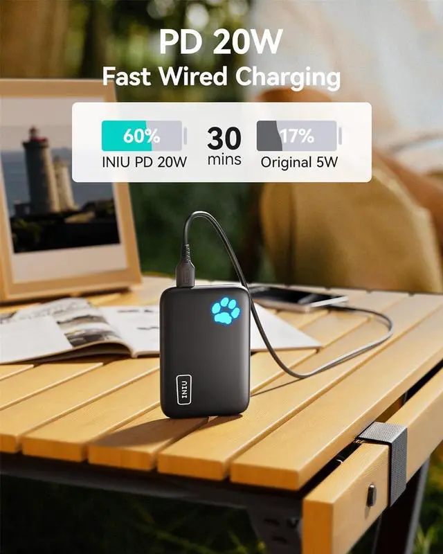 Alt view image 7 of 7 - for Magsafe Portable Charger Small 10000mAh 20W PD Magnetic Power Bank USB C in&Out Wireless Battery Pack Phone Charger Only for iPhone 16/16 Plus/16 Pro/16 Pro Max iPhone 15/14/13/12 Series