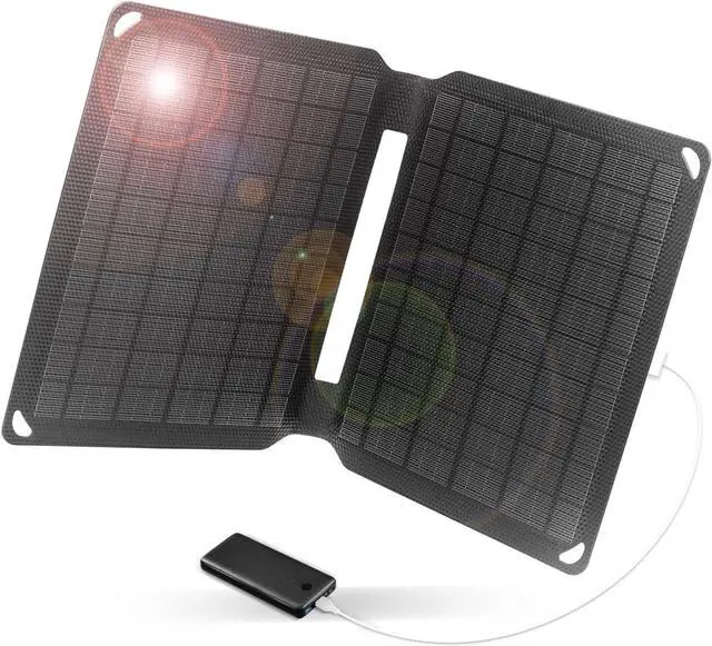 Main image of 10W Portable Solar Panel 5V 2A(Max) Foldable Solar Charger,IP67 Waterproof Monocrystalline Silicon Cells with USB Port Compatible with Cell Phones,Mini Fans for Outdoor Camping,Backpacking,Hiking
