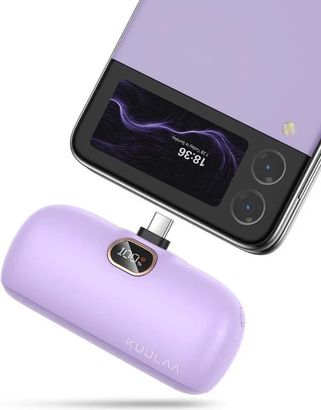 Main image of Kuulaa USB C Portable Charger Mini Power Bank 5000mAh Battery Pack 20W PD Fast Charging Portable Phone Charger for iPhone 15/15 Plus/15 Pro/15 Pro Max, Samsung, Google, etc
