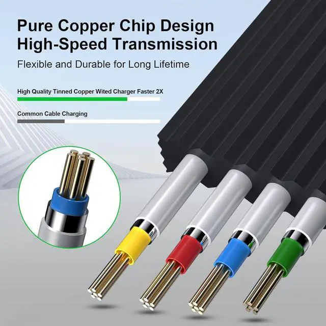 Alt view image 4 of 7 - COOYA Retractable USB Type C Cable for Samsung S24 Ultra S23 S22 Note 9 8, 2Pack Fast Charging Type C Portable Charger Cable USB-C Cord for Galaxy A15 A14 A54 A25 A51 A71 S9+, LG Stylo 6 K51 V60 ThinQ