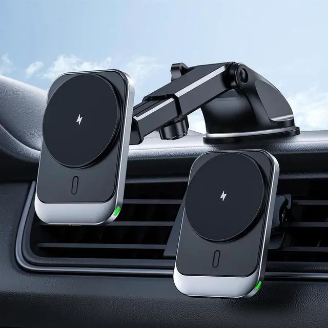 Main image of Hinyx for MagSafe Car Mount Charger, 15W Magnetic Wireless Car Charger Vent Dash Charging Phone Holder Mount for iPhone 15 14 13 12 11 Pro Max Plus Mini Xr Xs, Samsung, Google, LG, etc