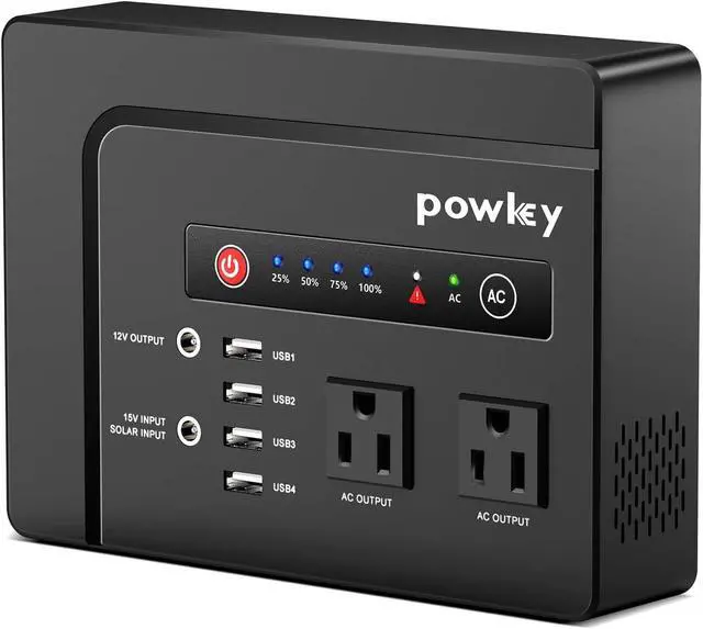 Main image of 200Watt Portable Power Bank with AC Outlet, 42,000mAh Rechargeable Backup Lithium Battery, 110V Pure Sine Wave AC Outlet for Outdoor RV Trip Travel Home Office Emergency