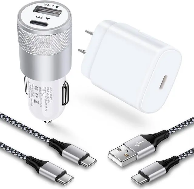 Main image of Super Fast Charger Type C for Samsung Galaxy Z Flip 7/6/Fold7/S25 Ultra/S24 FE/A56/A16/A55/A54/A15/iPhone 16e,25W PD PPS USB C Wall Charger 38W Car Adapter+6FT USBC to C Cable+3FT USBA to Type C Cable