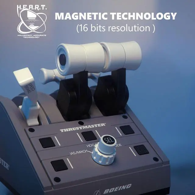 Alt view image 4 of 6 - Thrustmaster TCA Quadrant Boeing Edition Throttle Add-On - XBOX & PC