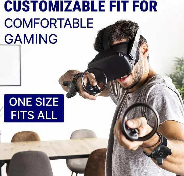 Alt view image 3 of 7 - Skywin VR Tracker Belt and Strap Bundle for HTC Vive System Pucks - Adjustable Hand Straps Waist Full-Body Tracking in Virtual Reality (1 Belt 2 Straps)