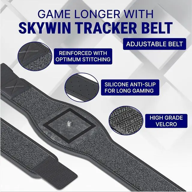 Alt view image 7 of 7 - Skywin VR Tracker Belt and Strap Bundle for HTC Vive System Pucks - Adjustable Hand Straps Waist Full-Body Tracking in Virtual Reality (1 Belt 2 Straps)