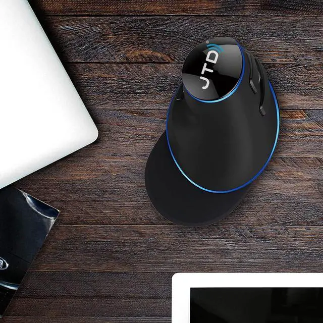 Alt view image 6 of 7 - J-Tech Digital Wired Ergonomic Vertical USB Mouse with Adjustable Sensitivity (600/1000/1600 DPI), Scroll Endurance, Removable Palm Rest & Thumb Buttons [V628]