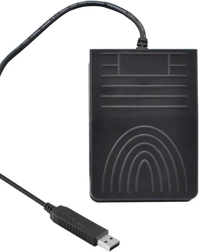 Alt view image 3 of 7 - [Upgraded] iKKEGOL USB Foot Pedal Switch Video Game PC Hands Free Footswitch One Key Control Program Computer Mouse Keyboard HID with 2M Cable