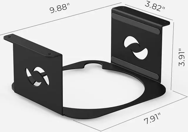 Alt view image 7 of 7 - HumanCentric Under Desk Mount Compatible with Mac Studio, Mounting Stand Bracket for M4 M3 M2 M1, Heat Dissipation, Anti-Scratch, Secure or Hide with a Holder Case