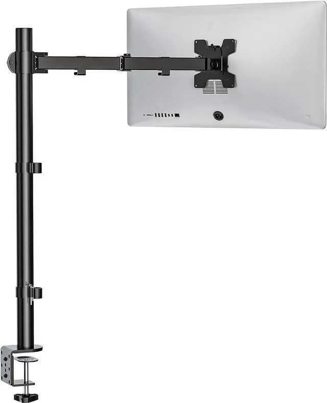 Main image of WALI Monitor Arm Mount for Desk, Single Extra Tall Computer Desk Mount, Monitor Bracket Mount Stand Single, up to 32 inch, 22 lbs (M001XL), Black
