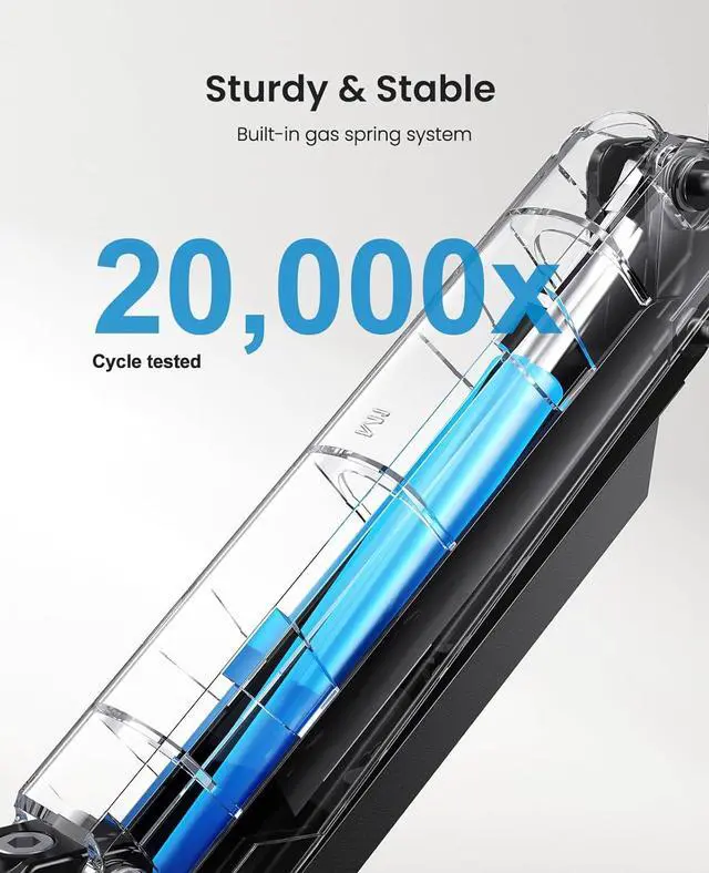 Alt view image 5 of 7 - HUANUO Dual Monitor Wall Mount for 17 to 32 Inch Screen, Wall Mount Monitor Arm for 2 Monitors, Each Holds Up to 17.6lbs, Full Motion Wall Monitor Mount with Tilt Rotate Swivel, VESA 75x75 or 100x100