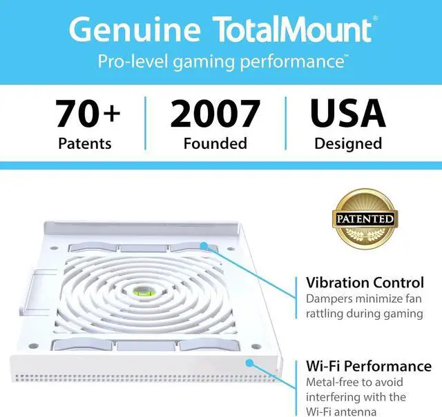Alt view image 6 of 6 - TotalMount for Xbox One S (Mounts Xbox One S on a Wall by Your TV)