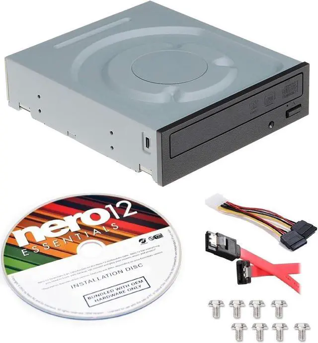 Main image of BestDuplicator Lite-On Super AllWrite IHAS124-04-KIT 24X DVD+/-RW Dual Layer Burner + Nero 12 Essentials Burning Software + Sata Cable Kit