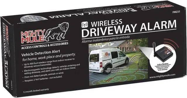 Alt view image 4 of 6 - Mighty Mule Wireless Driveway Alarm, Motion Alarms for Cars with Long Range Base Station, Weatherproof Driveway Alert, Ignores Animals and People (FM231)