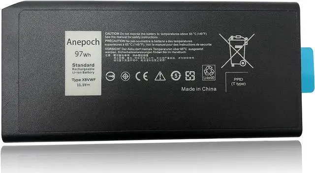 Alt view image 7 of 7 - X8VWF Laptop Battery Replacement for Dell Latitude 14 Rugged 5404 5414 E5404 Extreme 7404 7414 E7404 Series Notebook VCWGN YGV51 CJ2K1 5XT3V XN4KN XRJDF 453-BBBE 4XKN5 11.1V 8700mA 97Wh