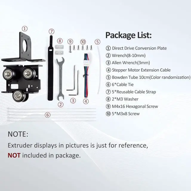 Alt view image 2 of 7 - UniTak3D Ender 3 Direct Drive Upgrade Conversion Bracket for Ender 3 V2,Ender 3 Pro and Voxelab Aquila 3D Printer for B-MG&Dual Gear&Bowden Extruder(NOT for Neo Series,Extruder&Hotend NOT Include)