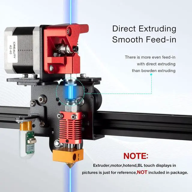 Alt view image 4 of 7 - UniTak3D Ender 3 Direct Drive Upgrade Conversion Bracket for Ender 3 V2,Ender 3 Pro and Voxelab Aquila 3D Printer for B-MG&Dual Gear&Bowden Extruder(NOT for Neo Series,Extruder&Hotend NOT Include)
