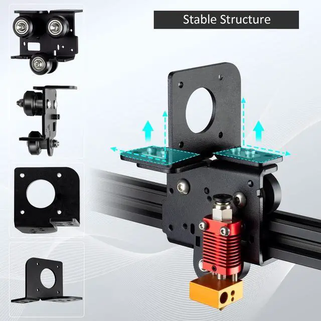 Alt view image 5 of 7 - UniTak3D Ender 3 Direct Drive Upgrade Conversion Bracket for Ender 3 V2,Ender 3 Pro and Voxelab Aquila 3D Printer for B-MG&Dual Gear&Bowden Extruder(NOT for Neo Series,Extruder&Hotend NOT Include)