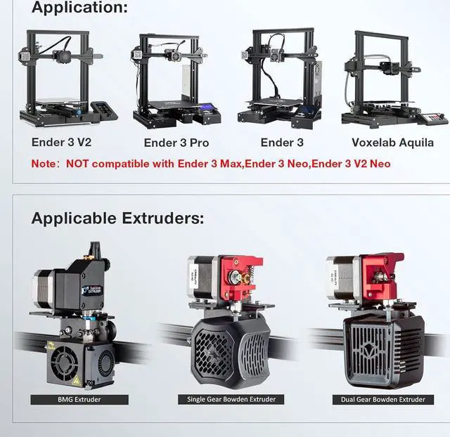 Alt view image 6 of 7 - UniTak3D Ender 3 Direct Drive Upgrade Conversion Bracket for Ender 3 V2,Ender 3 Pro and Voxelab Aquila 3D Printer for B-MG&Dual Gear&Bowden Extruder(NOT for Neo Series,Extruder&Hotend NOT Include)