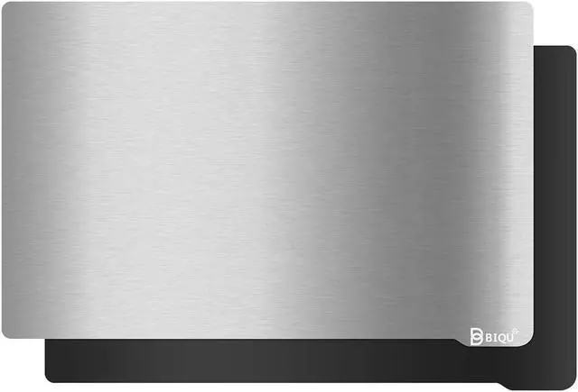 Main image of BIQU Resin Build Plate+Magnetic Sheet,202X128mm Resin Flexible Steel Plate Flex Bed for Anycubic Mono X,Anycubic Photon X,Smart kumitsu KL9 3D Printer(8x5inch),Sliver