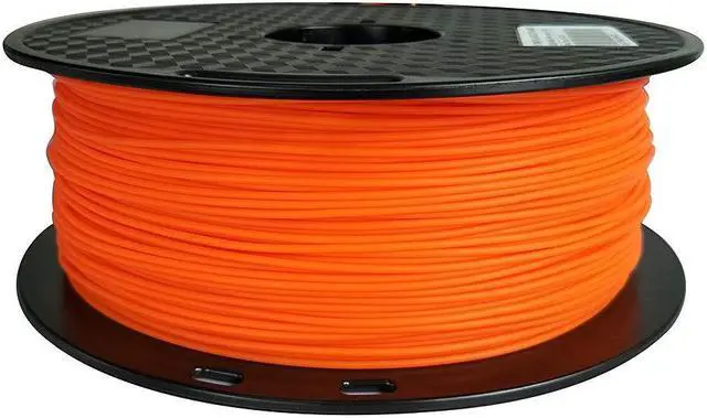 Alt view image 2 of 5 - PLA MAX PLA + Orange PLA Filament 1.75 mm 3D Printer Filament 1KG 2.2LBS Spool 3D Printing Material Strength Than Normal PLA Pro Plus Filament CC3D PLA MAX Flame Orange Color