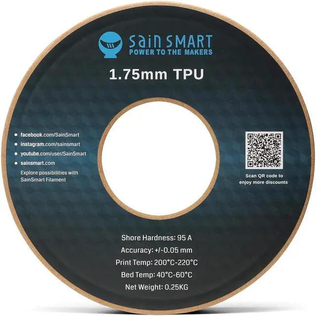 Alt view image 5 of 6 - SainSmart TPU Filament 1.75 Pink Flexible TPU 3D Printing Filament 1.75 mm 250g Translucent Color Dimensional Accuracy +/- 0.05 mm