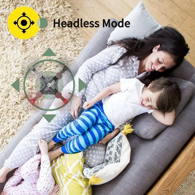 Alt view image 7 of 7 - Holy Stone HS190 Drone for Kids, Mini Drone with One-Key Takeoff/Landing, 3D Flips, 3 Speeds and Auto Hovering, Gifts Toys for Boys and Girls, Red