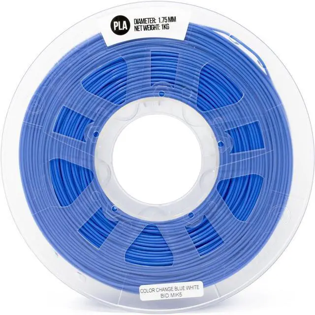 Alt view image 2 of 7 - Gizmo Dorks 1.75mm PLA Filament, 1 kg for 3D Printers, Color Change Blue to White
