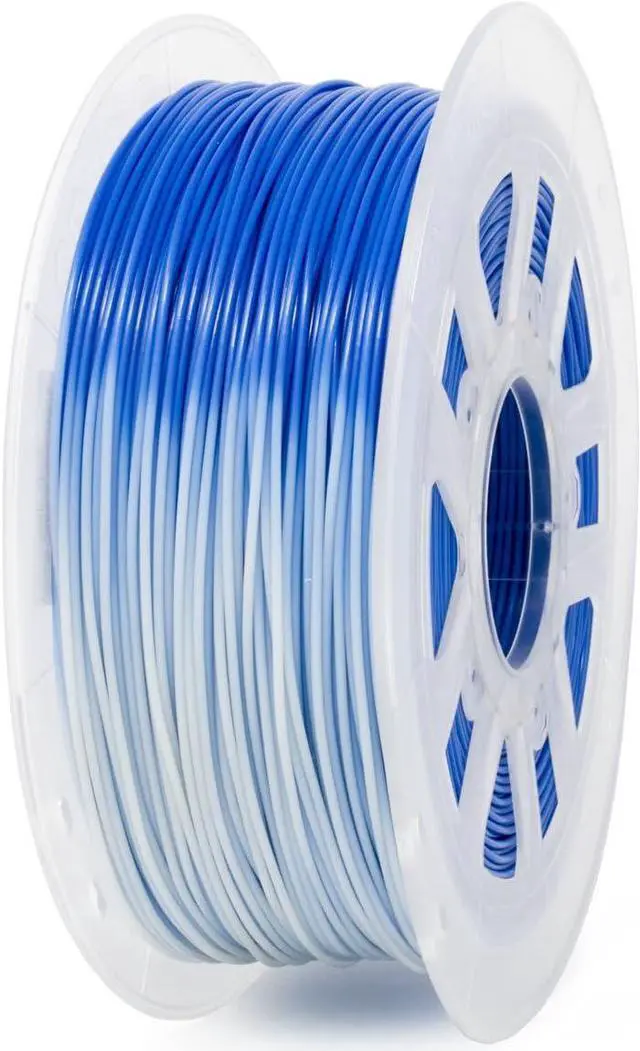 Alt view image 4 of 7 - Gizmo Dorks 1.75mm PLA Filament, 1 kg for 3D Printers, Color Change Blue to White