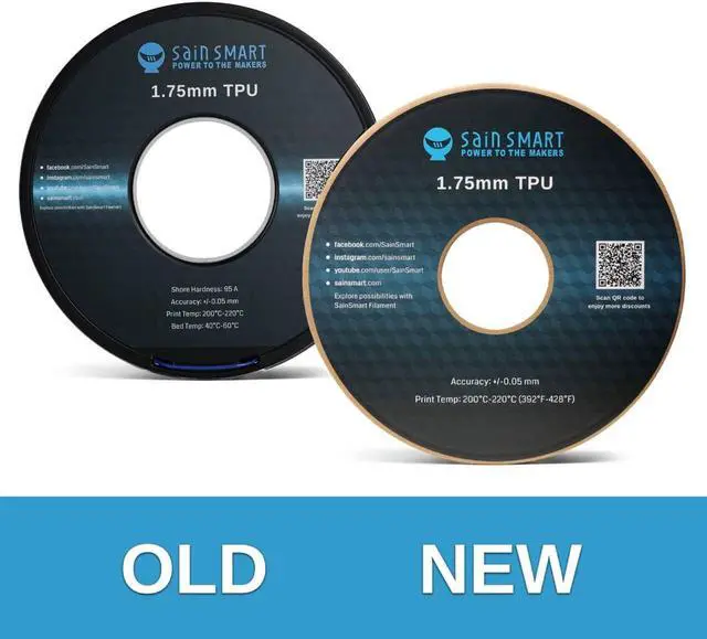 Alt view image 6 of 6 - SainSmart Flexible TPU 3D Printing Filament, 1.75 mm, 0.8 kg, Dimensional Accuracy +/- 0.05 mm, Kaoss Violet
