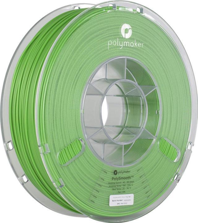 Main image of Polymaker PolySmooth PVB Filament 1.75mm 3D Printer Filament Green 750g Spool - Print Like PLA Filament 1.75, Easy Smoothable Post Process with IPA Alcohol, Work with Polysher Polymaker