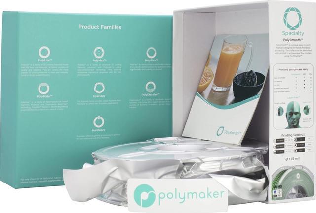 Alt view image 2 of 7 - Polymaker PolySmooth PVB Filament 1.75mm 3D Printer Filament Green 750g Spool - Print Like PLA Filament 1.75, Easy Smoothable Post Process with IPA Alcohol, Work with Polysher Polymaker