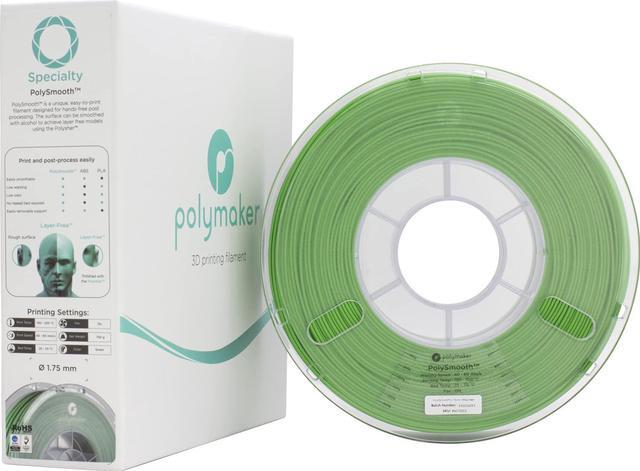 Alt view image 3 of 7 - Polymaker PolySmooth PVB Filament 1.75mm 3D Printer Filament Green 750g Spool - Print Like PLA Filament 1.75, Easy Smoothable Post Process with IPA Alcohol, Work with Polysher Polymaker