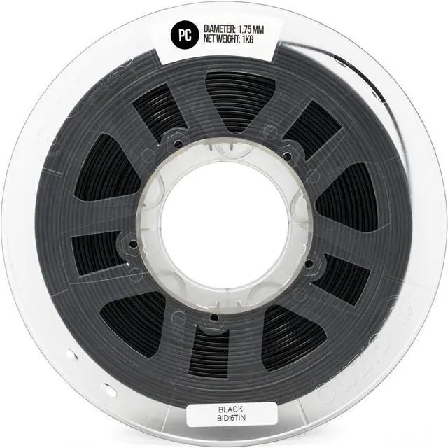 Alt view image 2 of 6 - Gizmo Dorks 3mm (2.85mm) PC Polycarbonate Filament 1kg / 2.2lbs for 3D Printers, Black