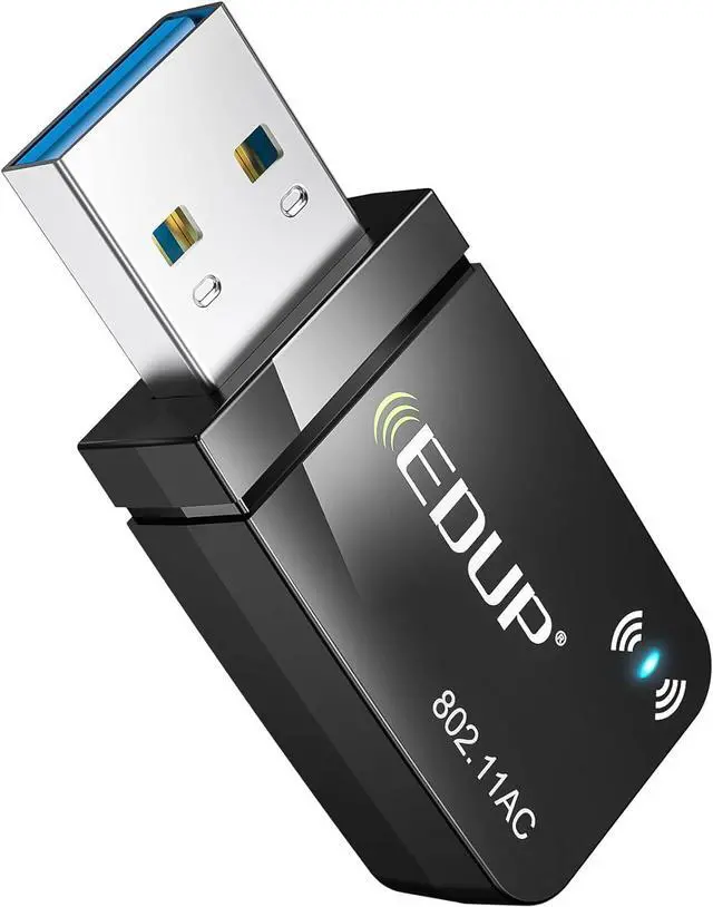 Alt view image 7 of 7 - 1300Mbps USB 3.0 Wireless WiFi Adapter for PC, USB Wi-Fi Dongle AC Mini Network Adapters 802.11ac 2.4GHz/5GHz Built-in Antenna for Windows 11/10/7/8/8.1/XP Mac OS 10.15 and Below